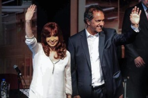 Cristina esta vez le dio lugar a Scioli y lanzó críticas a Macri