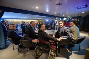 Michetti, Garro y Mosca acordaron facilitar accesos a las personas con discapacidad